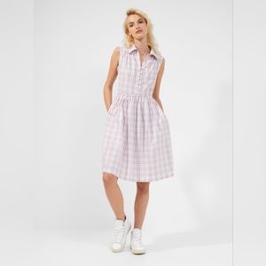 French Connection Sleeveless Collared Shirt Dress